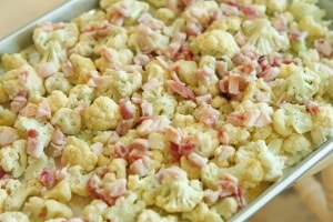 Savory Roasted Cauliflower. Who else wants to help their picky eaters try new foods?